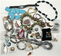 Lg. Lot of Costume, Silver & Other Jewelry.