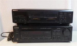 Vintage SONY FM/AM Receiver & Cassette Deck