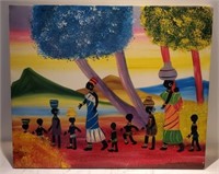 Painting on Canvas African Women & Children