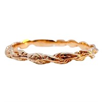 Braided Rope Band 14k Yellow Gold