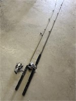 Zebco  and Shimano reels and Poles