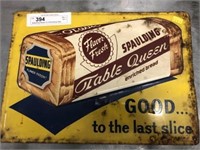 Spaulding Bread Tin Advertising Sign