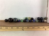 Large marbles (2) - may be shooters.  Small
