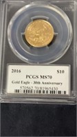 2016 $10 MS 70 gold eagle gaudens