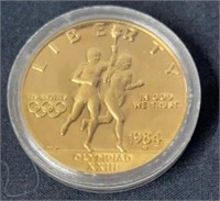 1984 Olympic gold coin