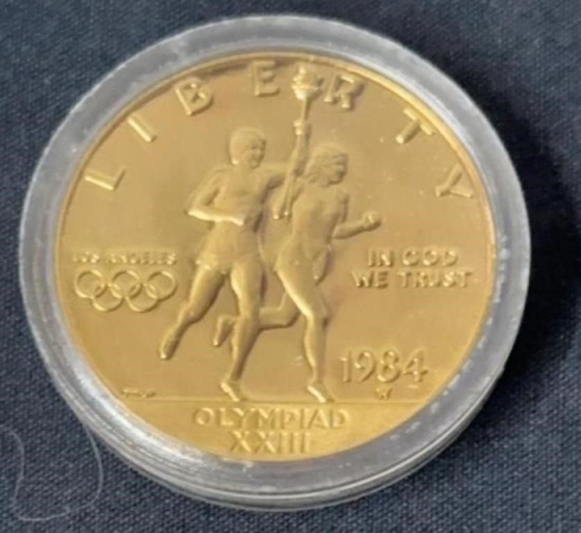 1984 Olympic gold coin