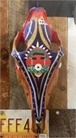 PAINTED HORSE SKULL