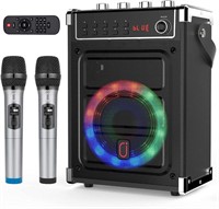 JYX Karaoke Machine with 2 Wireless Microphones