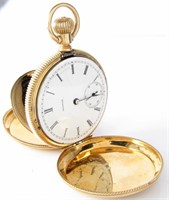 Illinois Model 1 Lady's Pocket Watch, 14K Deuber