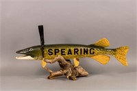 Carl Christiansen Northern Pike Carving,