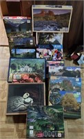 LARGE LOT OF JIGSAW PUZZLES