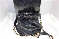 CHANEL BLACK LADIES HAND BAG ORIGINAL BOX