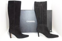 CHANEL LADIES BLACK HIGH TOP BOOTS - EUROPEAN