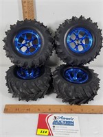 Set of 4 1/10 Monster Truck Tires