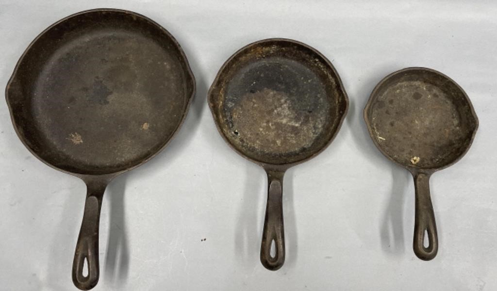 Wagner Cast Iron Skillets Frying Pans