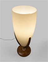 MID CENTURY TEAK LAMP