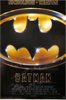 Batman 1989 Poster Autograph