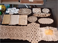 Auction Lot Of Doilies and Fancy Work.