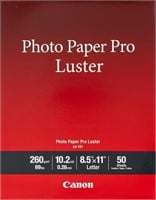 Canon LU-101 LTR(50) Luster Photo Paper Letter  50