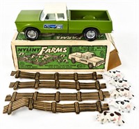 Nylint No. 711 Club Cab Pickup Truck w Cows In Box