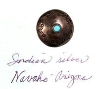 Indian Silver- Navaho - arizona button