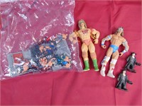 Lot of wrestling toys, vintage Ultimate Warrior