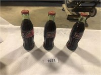 (3) NASCAR Coca-Cola Bottles (Full)