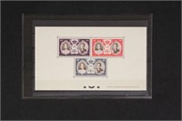 Monaco stamps #C46-C48 deluxe sheet Mint LH VF