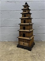 Rattan Pagoda Decorative Birdhouse