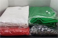 10’x20’ material lot green, red, black & white