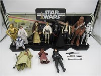 Star Wars 40th Anniversary Figure Lot + Display