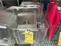 ASSORTED LIDS, INSERTS, STORAGE COVERS, ETC