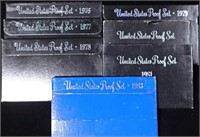1976-1981, 1983 US PROOF SETS