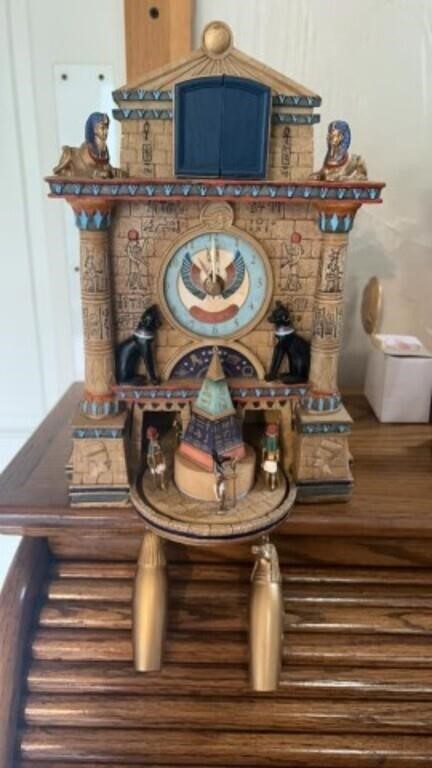 Treasure of Ancient Egypt Cuckoo Clock, works