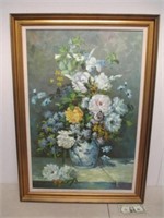 Madison P/U Only Original Framed Floral Painting