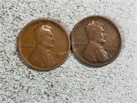 Two 1918S Lincoln wheat cents