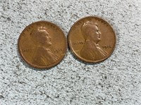 Two 1914 Lincoln wheat cents