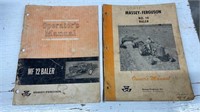 2 Massey Ferguson Baler Manuals