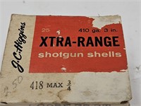 Vintage JC Higgins 410 Shotgun Shells 20 RDS Ammo