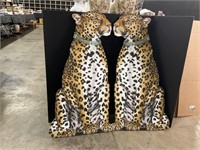 Pair of Katherine Barnell Leopard Standees.