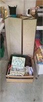 Large box miscellaneous sewing notions and fabric