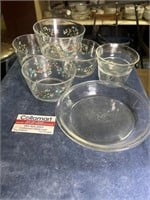 Acrylic Bowls Pyrex Glass Pie Plate Custard Cups