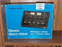 Vintage Realistic Stereo Disco mixer