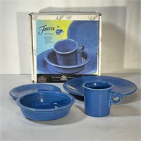 Fiesta Blue Dish Ware Set in box NEW