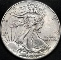 1941-P Walking Liberty Silver Half Dollar BU