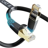 Cat8 Ethernet Cable, Outdoor&Indoor, 6FT Heavy