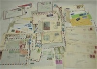 Large Lot of Vintage International Covers Stamps