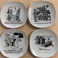 4 Vintage Risque Naughty Candy Dishes 1950's (C)