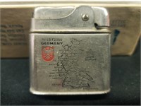 Ever ready lighter w/western Germany map