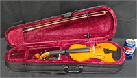 Child's Violin w Case & Extra Strings